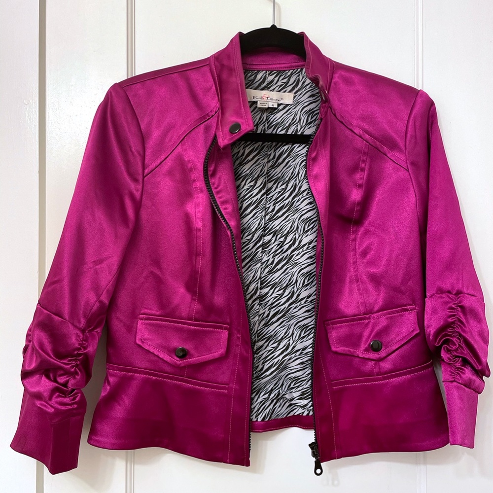 Shiny Hot Pink jacket